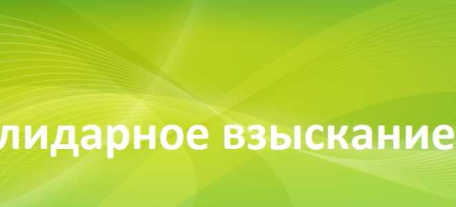 Солидарное взыскание